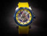 Nitron Circuit Blue IP / Stainless Steel