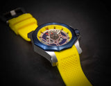 Nitron Circuit Blue IP / Stainless Steel