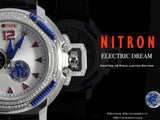 Electric Dream with Swarovski/ White and Blue